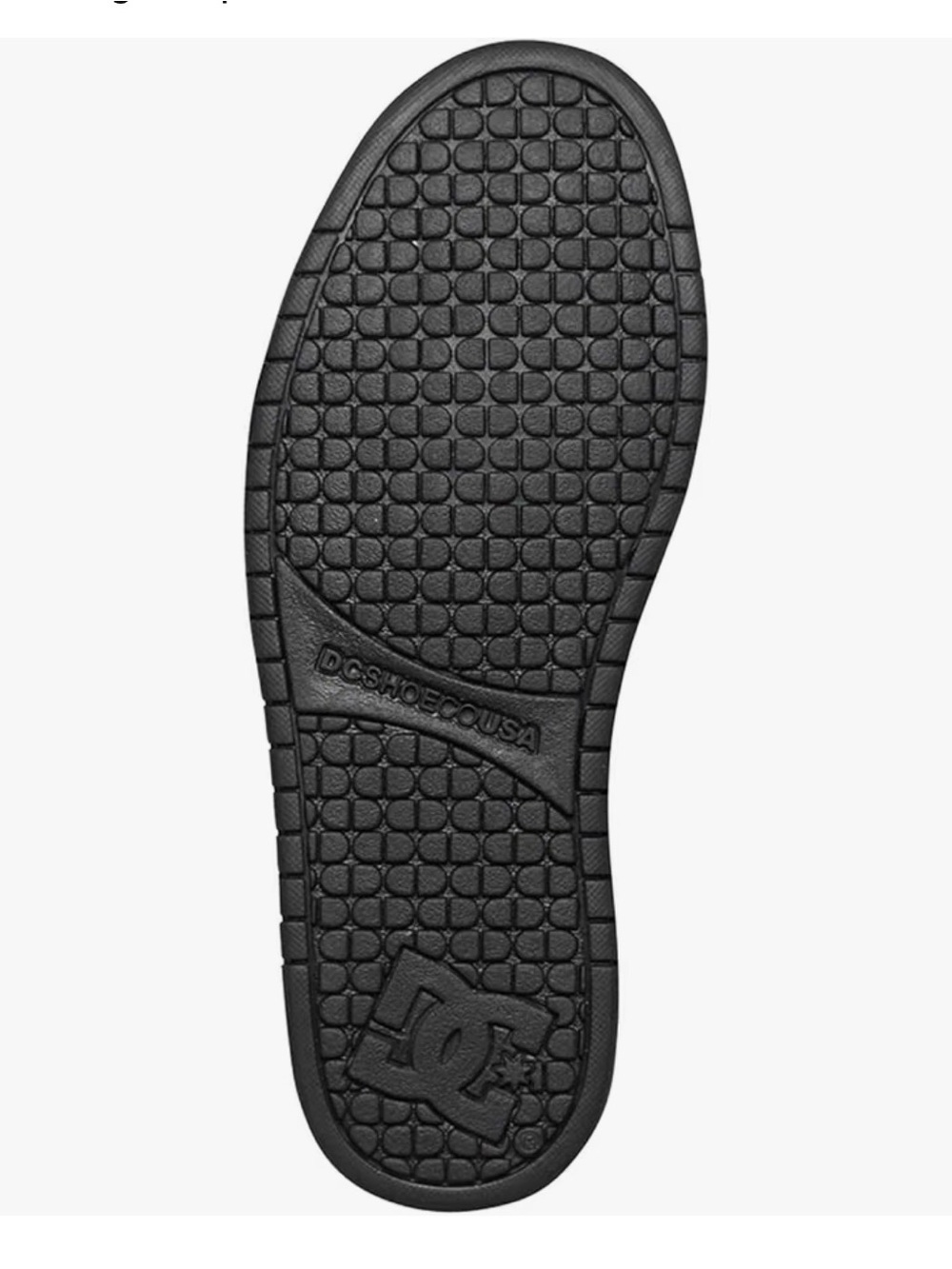 DC Men’s Black Skate Sneaker Sole - DC Logo Tread - Picture 3 of 6